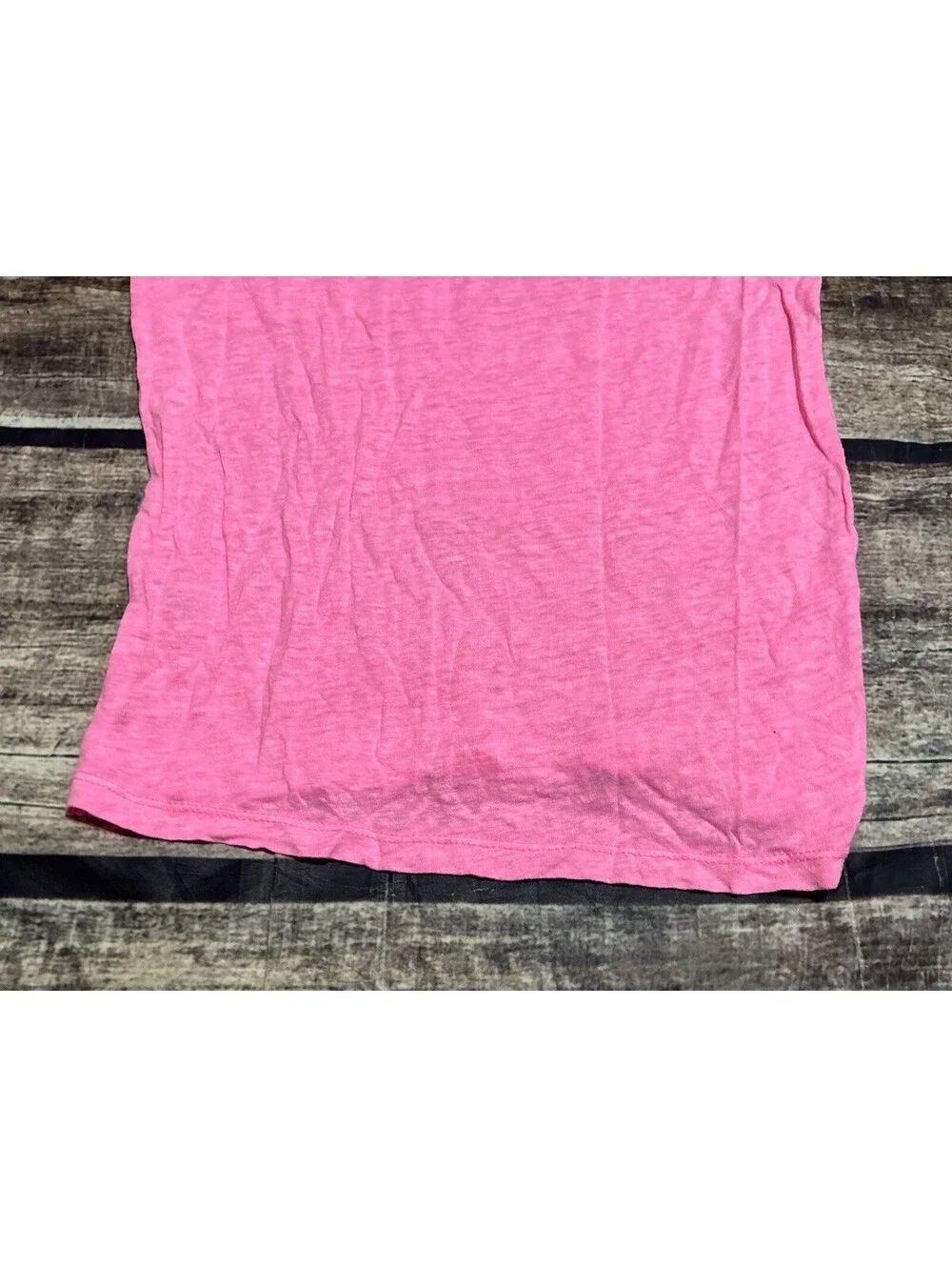 J Crew Top Womens XS Linen Tunic Pink Short Sleeve Pocket